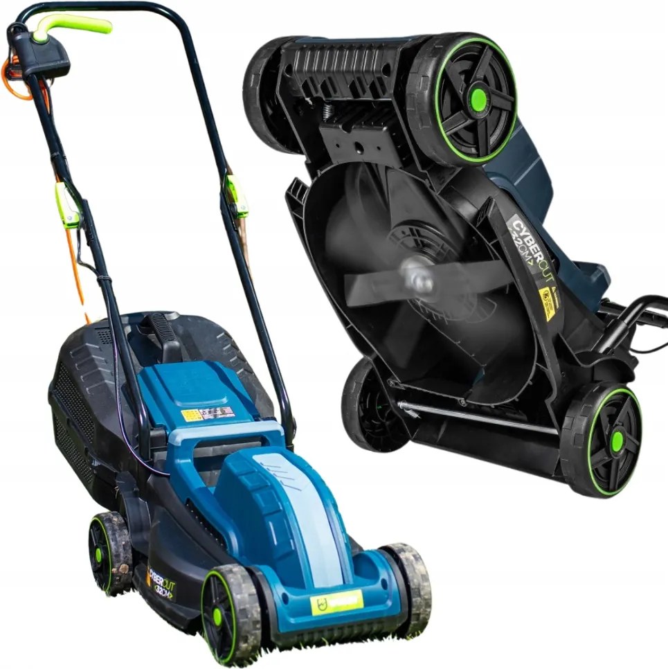 Silná elektrická Kosačka Na Trávu s reguláciou, Veľký Kôš 1200 W