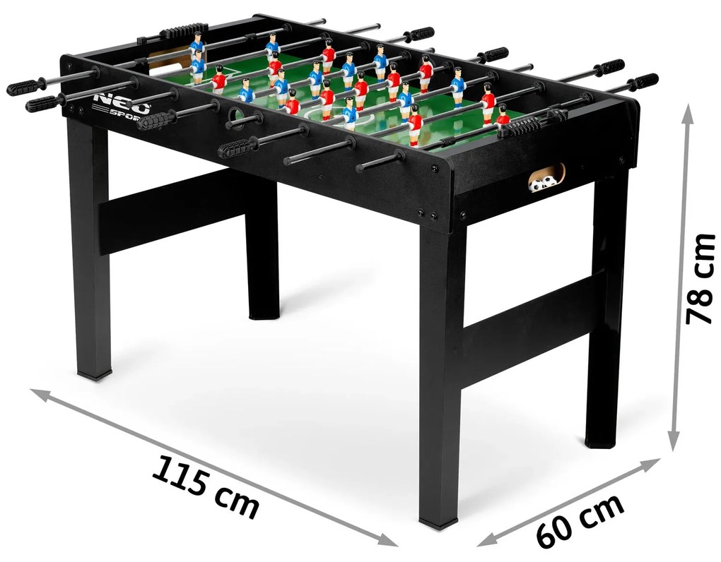 Stolný futbal NS-805, 118x61x79 cm, čierny | Neosport