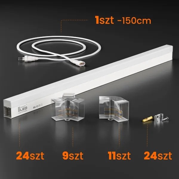 LED stmievateľné stropné svietidlo HEXAGON LED/240W/85-265V 5000K CRI 90 IP54 biela