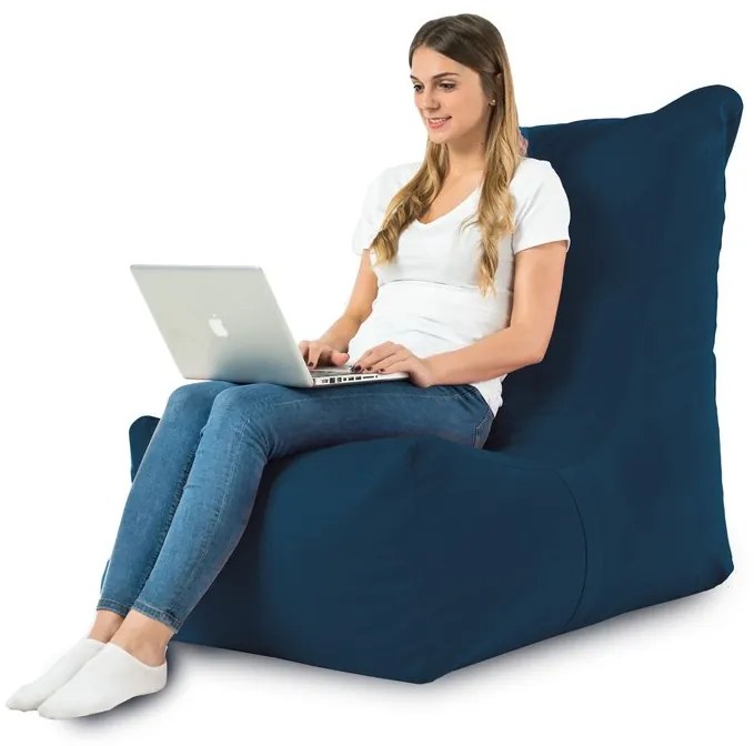 INTERMEDIC SK Sedací vak Distinto Plyš Farba: 18. Tm. modrý