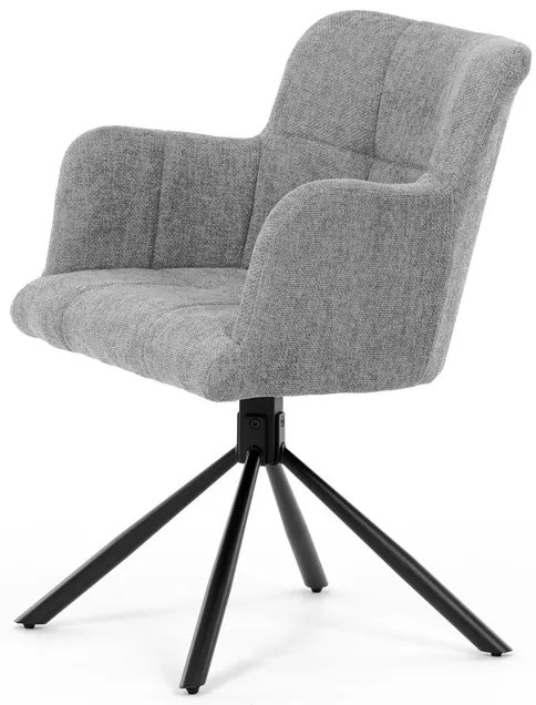 Autronic BONTEC Jedálenská stolička, sivá, látka, DCH-T1122 GREY2 Farba: Šedá