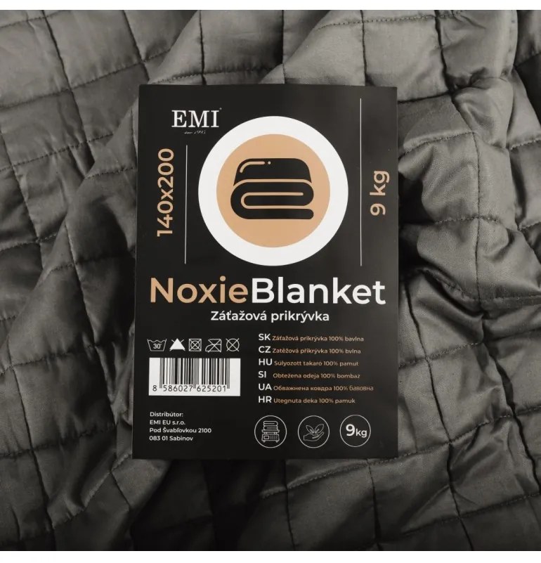 Záťažová prikrývka NoxieBlanket 9kg 140x200 cm EMI