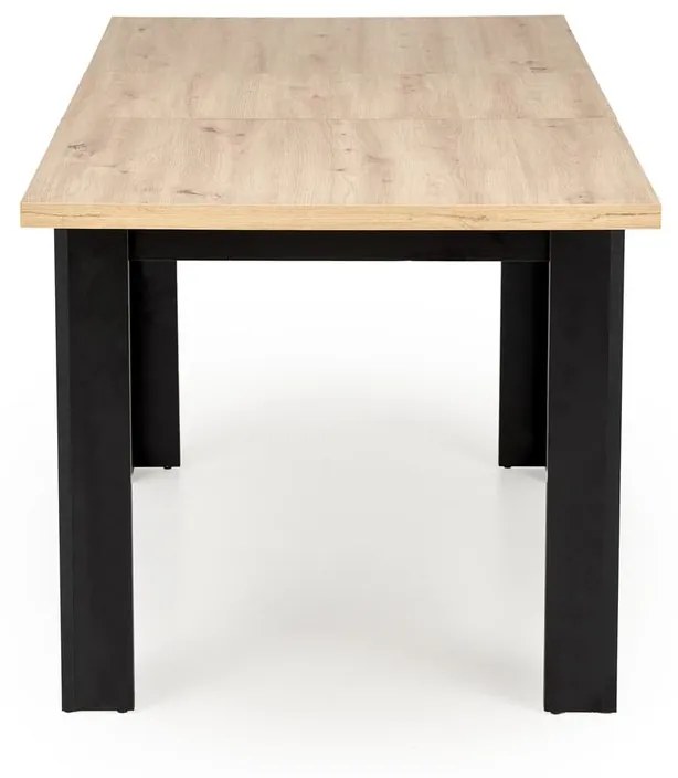 Jedálenský rozkladací stôl Bagio 120/160 cm dub artisan/čierny
