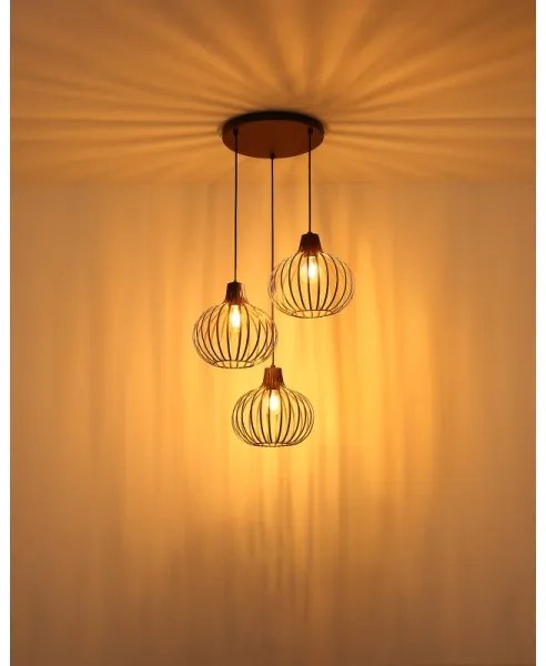 Globo 33379311 - Závesné svietidlo na lanku MATEO 3xE27/40W/230V