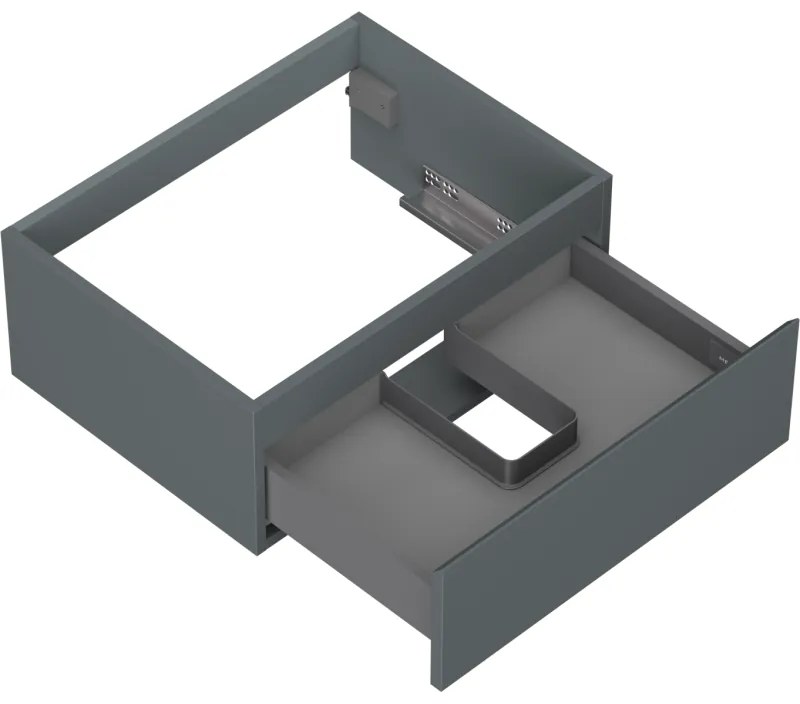 Mexen Orio, kúpeľňová skrinka 60 cm, 1 zásuvka, grafitová matná, 91A10-06023-1-BF66