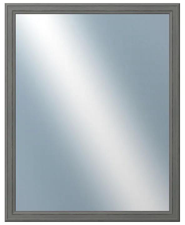 DANTIK - Zrkadlo v rámu, rozmer s rámom 80x100 cm z lišty STEP tmavošedá (3021)