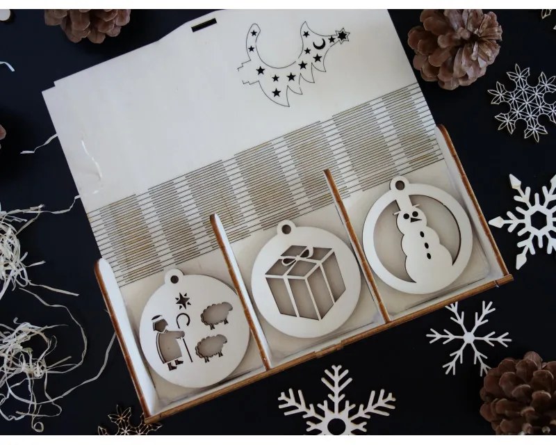 Vianočné ozdoby z dreva a plastu, Vianočné dekorácie drevené , drevené doplnky PR0111 HEU-