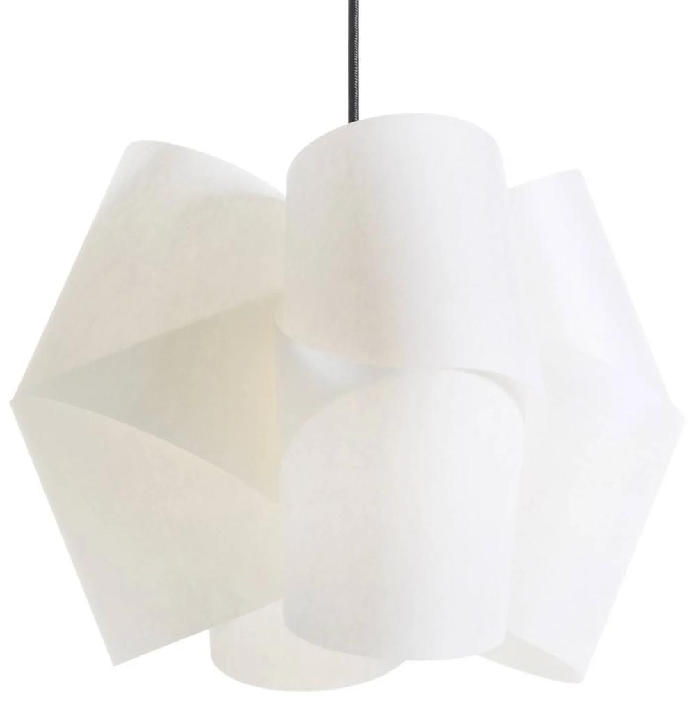 Závesná lampa Julii, bielo-antracitová, Ø 54 cm