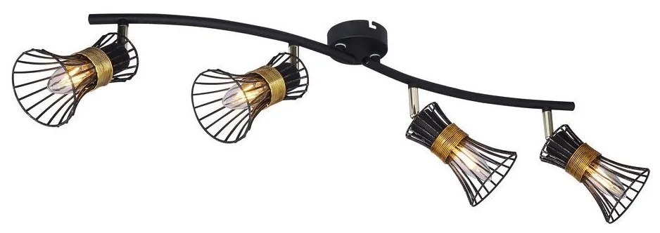 Globo 54814-4 - Bodové svietidlo PURRA 4xE14/40W/230V