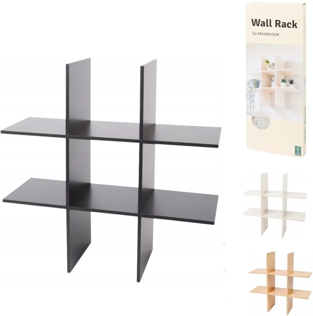 Nástenná polica SHELVIX 55 cm - viac farieb Farba: Biela