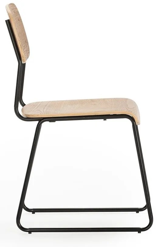 Jedálenská stolička v dekore jaseňa v prírodnej farbe v súprave 2 ks Aira – Marckeric