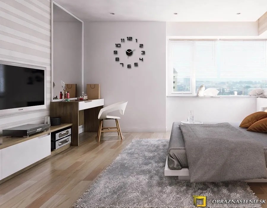 Moderné nástenné hodiny DIGIT