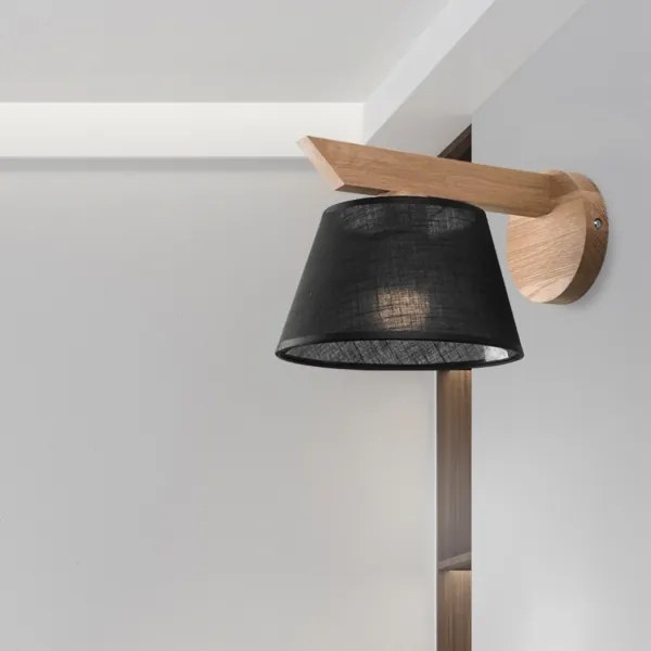 Brilagi - LED Nástenné svietidlo ANTHONY 1xE14/40W/230V dub/čierna