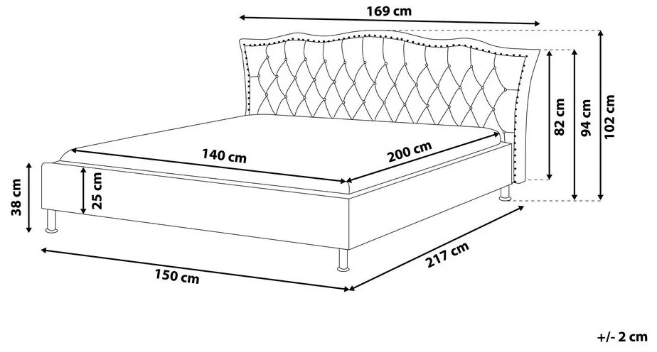Manželská posteľ 140 cm MATH (s roštom) (sivá). Vlastná spoľahlivá doprava až k Vám domov. 1007355