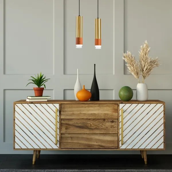 Luster na lanku AURELIA 2xGU10/10W/230V