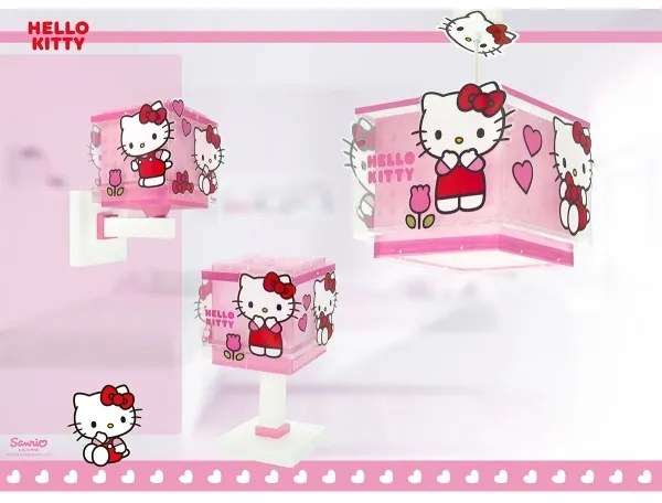 Dalber 73269 - Detské nástenné svietidlo HELLO KITTY 1xE27/15W/230V ružové