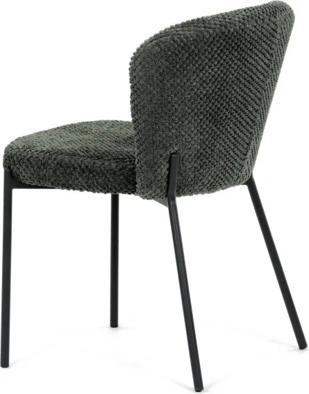 Jedálenská stolička bouclé, zelená CT-W1077 GRN2