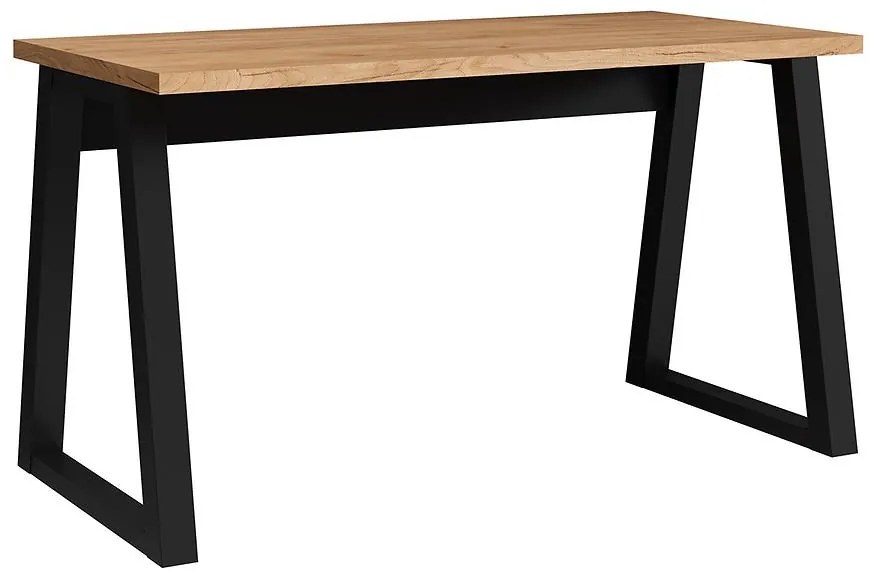 Písací stôl Iga Dub Craft / čierna Mat