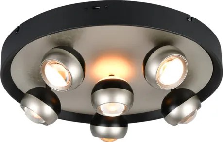 Stropné svetlo Trio Select Orbit nikel 644410607