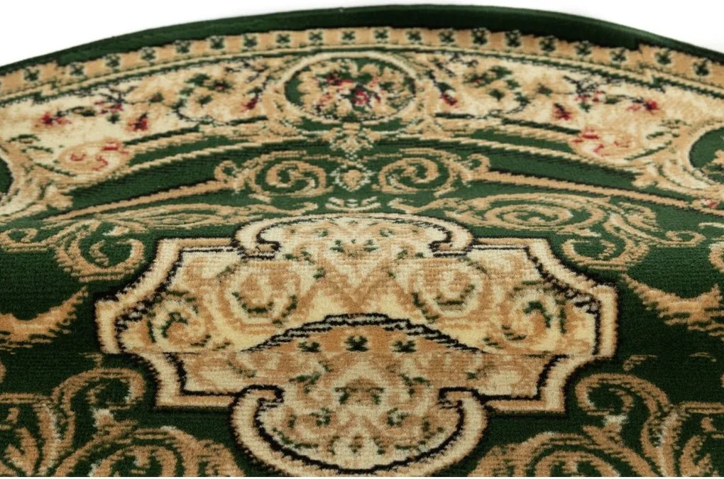 TA Koberec F744A ZELENÝ ATLAS PP KOLESO Rozmer: 140x140 cm