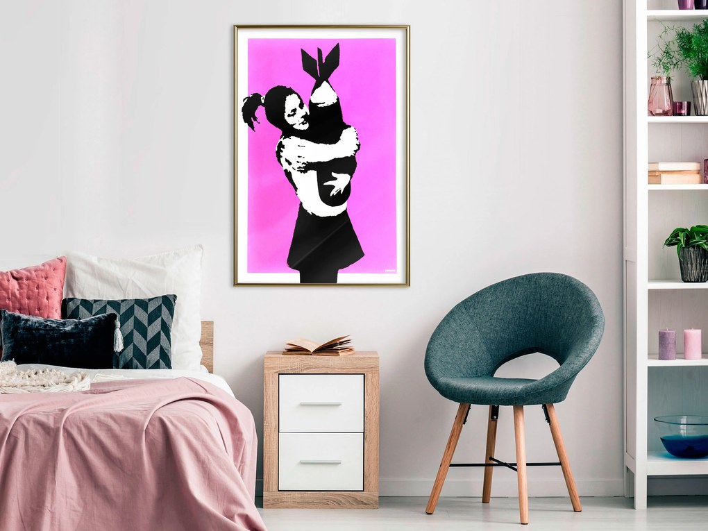 Artgeist Plagát - Bomb Hugger [Poster] Veľkosť: 40x60, Verzia: Čierny rám