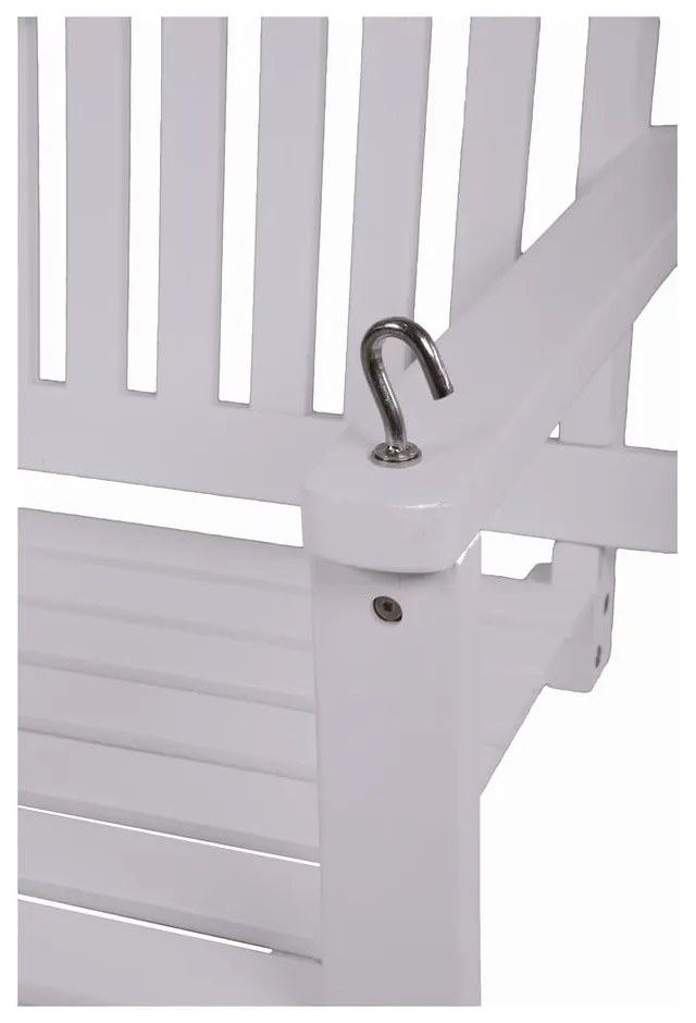 Biela drevená záhradná hojdačka Augusta - Garden Pleasure