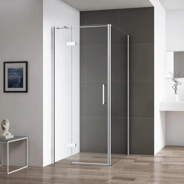 Roltechnik Outlet Jednokrídlové sprchové dvere OBDNL(P)1 s pevnou stenou OBDB - bez vaničky ROTH-Variant: šírka dverí: 80 cm, šírka pevnej steny: 90 …