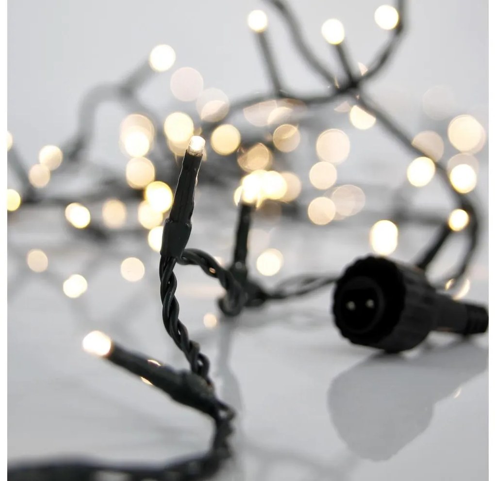 LED vonkajšia vianočná reťaz SNAKE 800xLED 19,1 m IP44 teplá biela