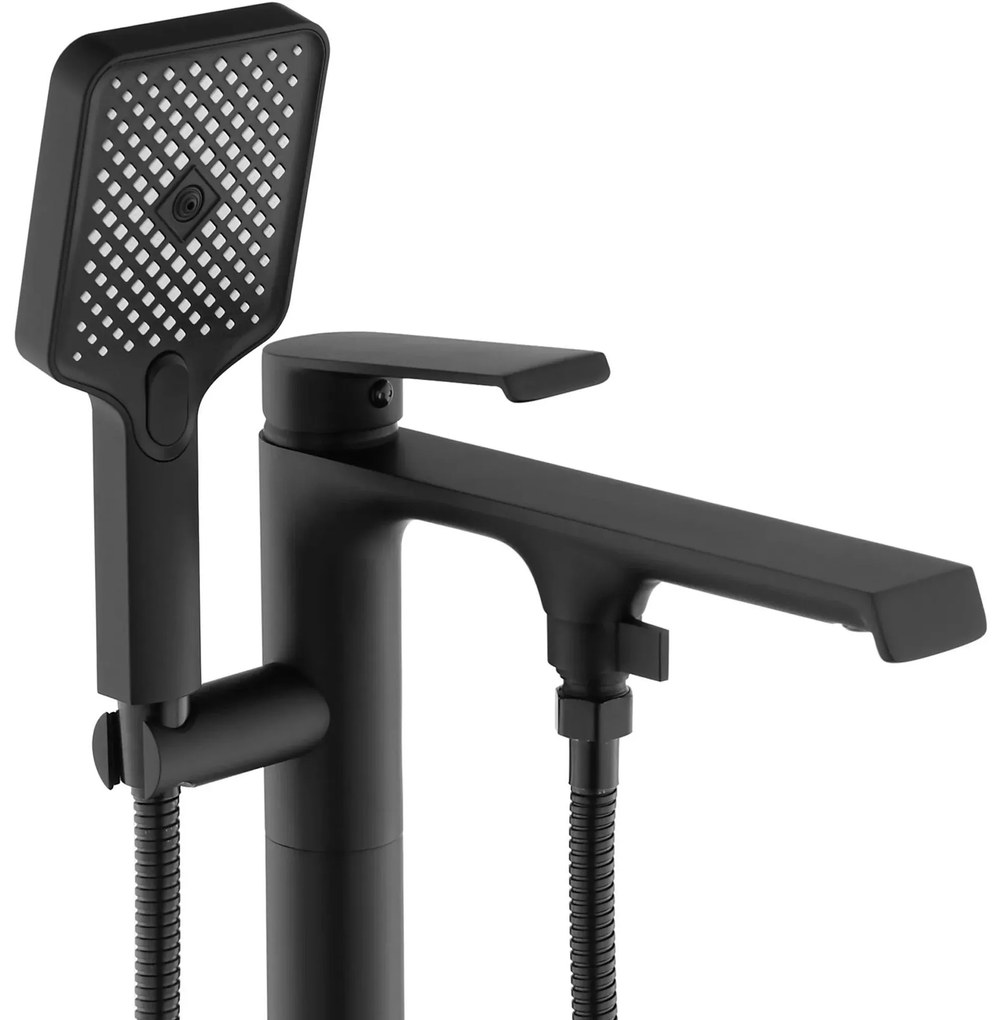 Rea Hass, voľne stojaca batéria h-890, čierna matná, REA-B6401