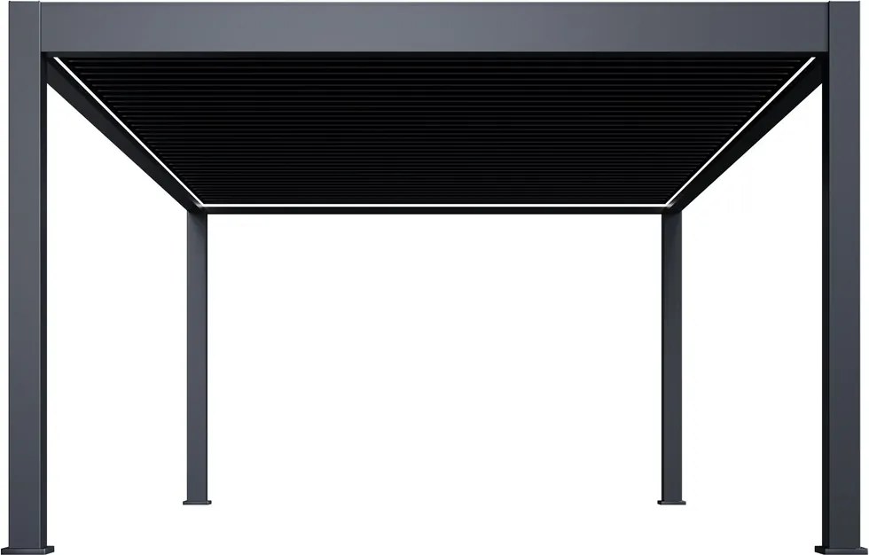 Luxusná ELEKTRICKÁ bioklimatická pergola PRESTIGE 6x4 m, hliník - voľne stojaca