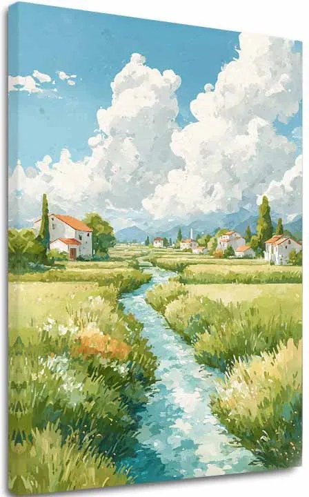 Obraz na plátne Letná Lúka - Krajinný Motív