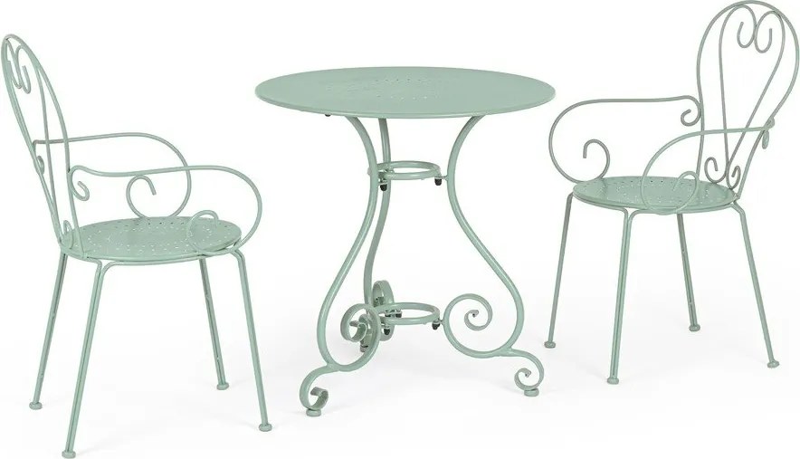 Oceľový okrúhly záhradný stolík ø 70 cm Etienne – Bizzotto