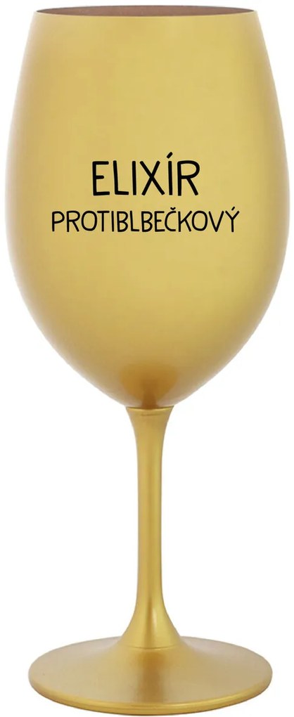ELIXÍR PROTIBLBEČKOVÝ - zlatý pohár na víno 350 ml