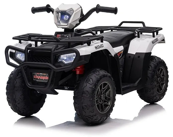 Baby Mix Detské elektrické autíčko Quad, biela