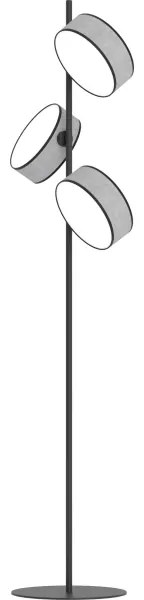 Stojacia lampa DRUMZ 3xE14/10W/230V sivá