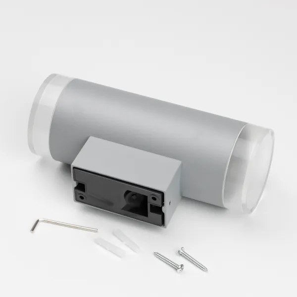 Brilagi - Vonkajšie nástenné svietidlo MATERA 2xGU10/30W/230V šedá IP54