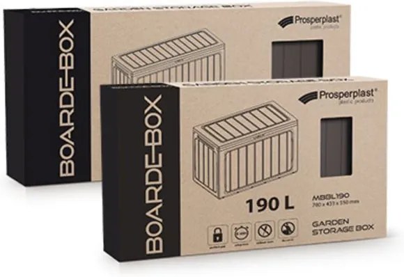 Záhradný box BOARDEBOX 280 l - antracit 116 cm PRMBBL280-S433
