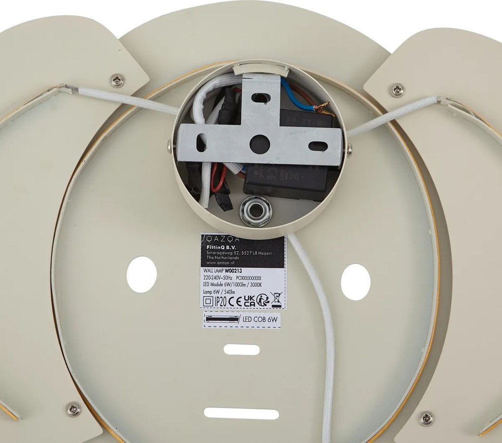 Detská nástenná lampa béžová vrátane LED 3-stupňové stmievanie - Ellie the Elephant