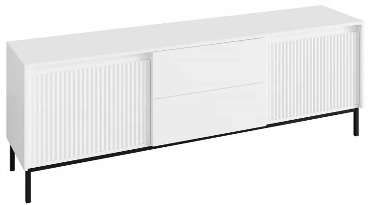 Tv stolík/skrinka Samker 2K2SZ, Farby: biela