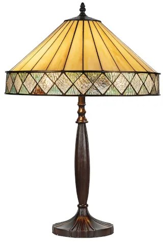 Lampa do pracovne Tiffany vitráž ATRIA 62*Ø40 2*E27
