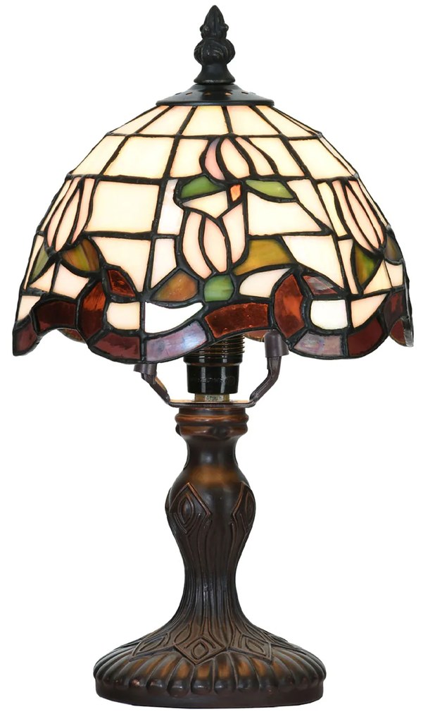 Stolová Tiffany vitrážová lampa Ø18*32