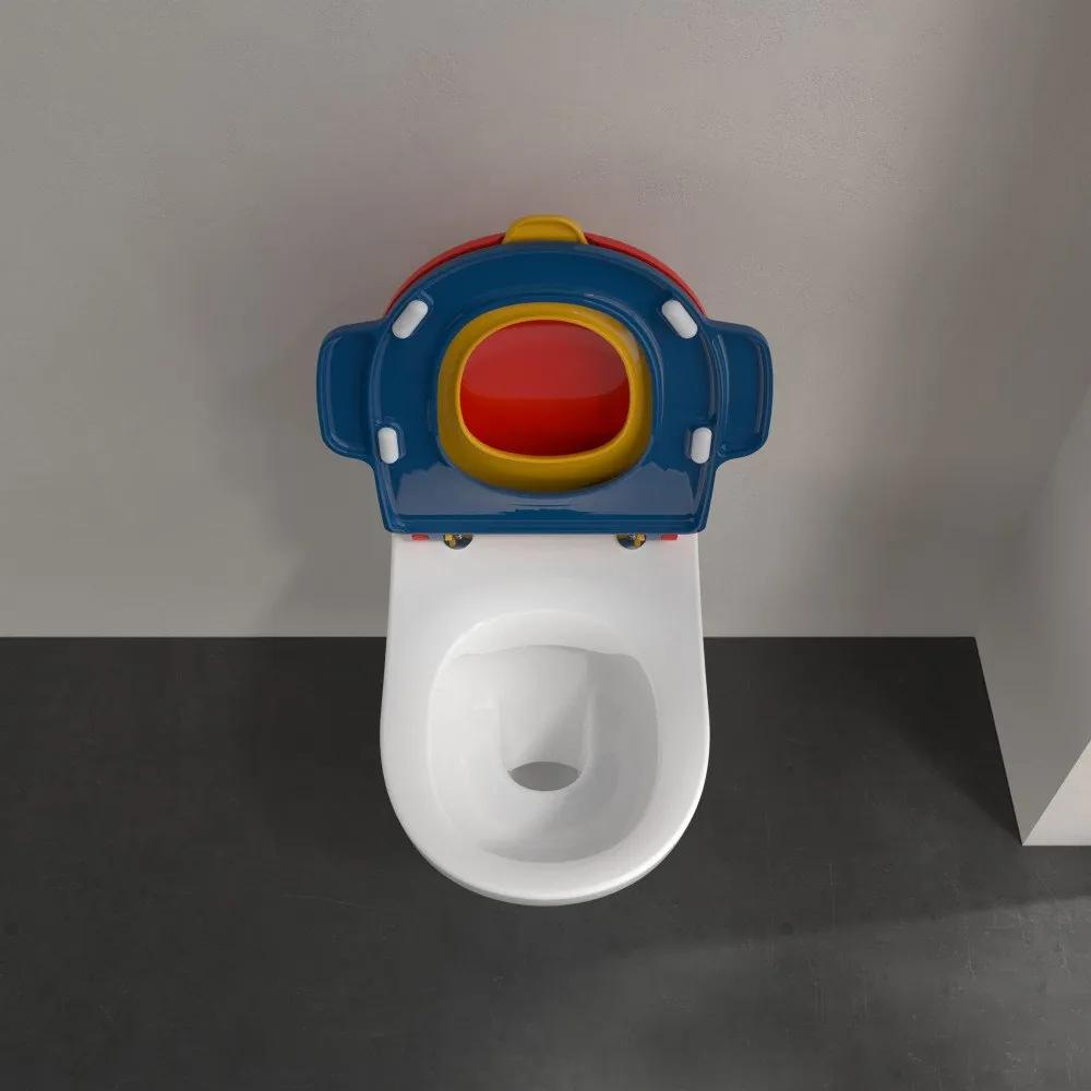 VILLEROY &amp; BOCH O.novo Kids detské závesné WC s hlbokým splachovaním bez vnútorného okraja, 320 x 520 mm, biela alpská, 4690R001