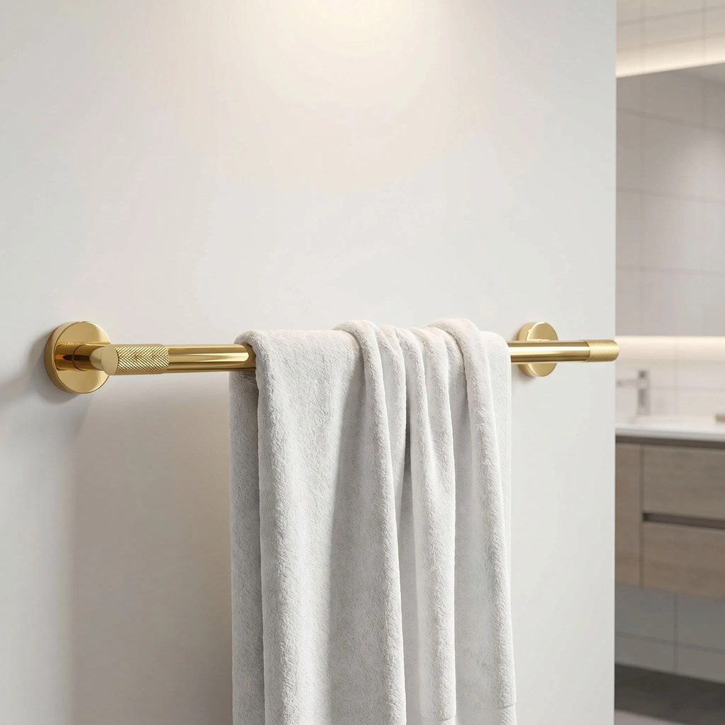 Rea Modern, držiak na uterák 60cm, zlatá lesklá, REA-66000