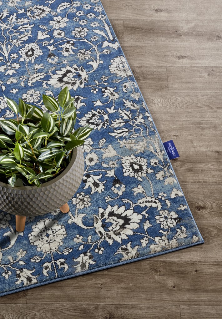 Villeroy & Boch, Behúň Villeroy & Boch 106119 Blue, Cream, 80x240, modrá, obývacia izba