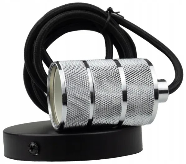 ECOLIGHT Stropné závesné svietidlo LOFT E27 - 2M - chróm strieborná