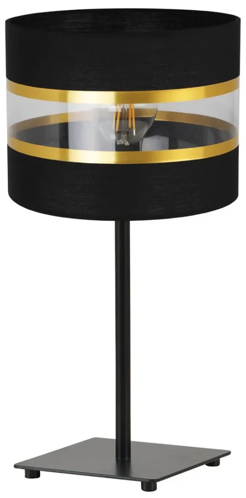 Stolná lampa Elegance, 1x textilné tienidlo (výber zo 6 farieb), (výber z 2 farieb konštrukcie), g, ln