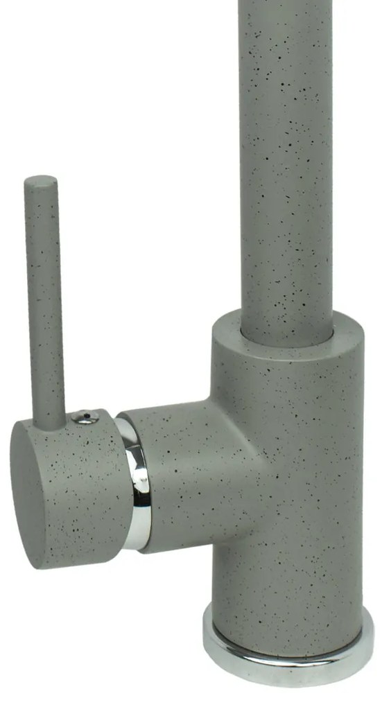 Gamma Taru, vysoká drezová batéria s výsuvným výtokom, šedá škvrnitá, GMA-BT-G