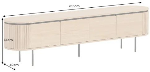 TV-skrinka 47451 Atelier 200cm Natural Dub Dyha - Komfort-nábytok