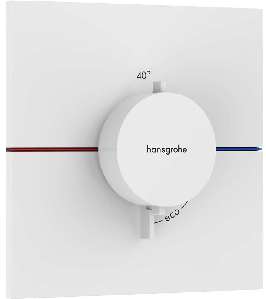 HANSGROHE ShowerSelect Comfort E termostat pod omietku, matná biela, 15574700
