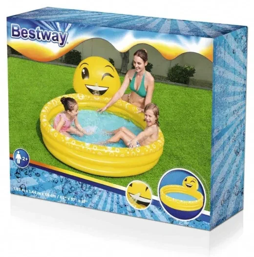 Detský bazén s rozprašovačom Bestway 53081 smajlík 165x144x69 cm